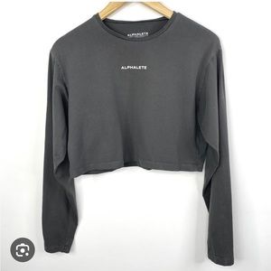 Alphalete Oversize Fit Cropped Long Sleeve